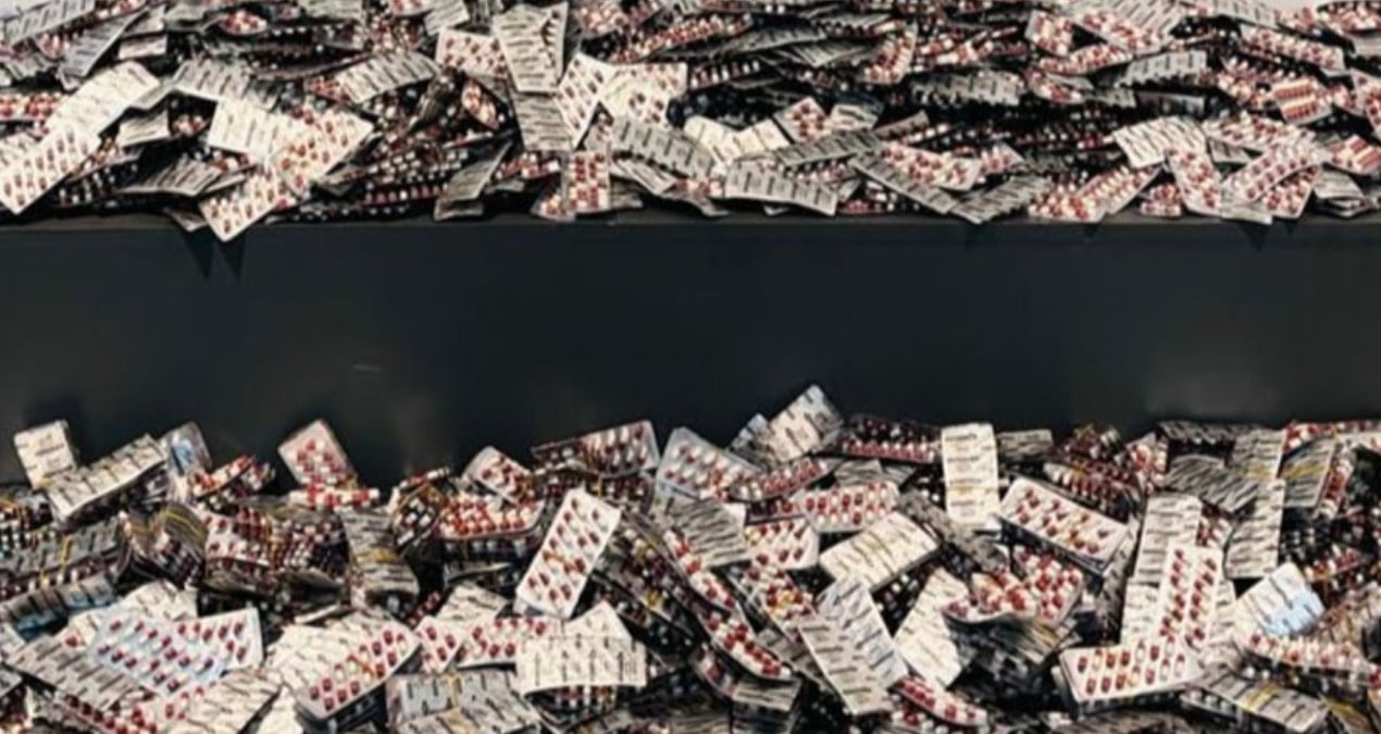 Araç içinden bin 308 uyuşturucu hap çıktı!